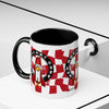 Coffee Mug — Red Rocket Corp Retro Rocket Logo Accent Mug (11/15oz)