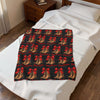 HOLIDAY Merry Christmas Boots Velveteen Plush Blanket