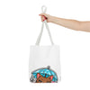 Brown Cat Umbrella All-Over Print Tote Bag