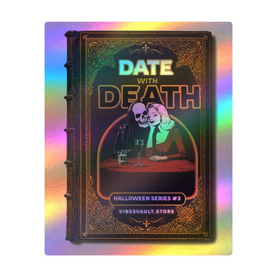 Date With Death Kiss-Cut Vinyl Sticker — Halloween Gothic Romance Decal— Halloween 2026