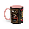 3 Book Covers Retro Vampire, Death and Black Cats Mug — Two-Tone Accent 11/15oz - Fall Halloween 2026