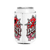 Red Heart Chrome Eye Can Cooler Sleeve