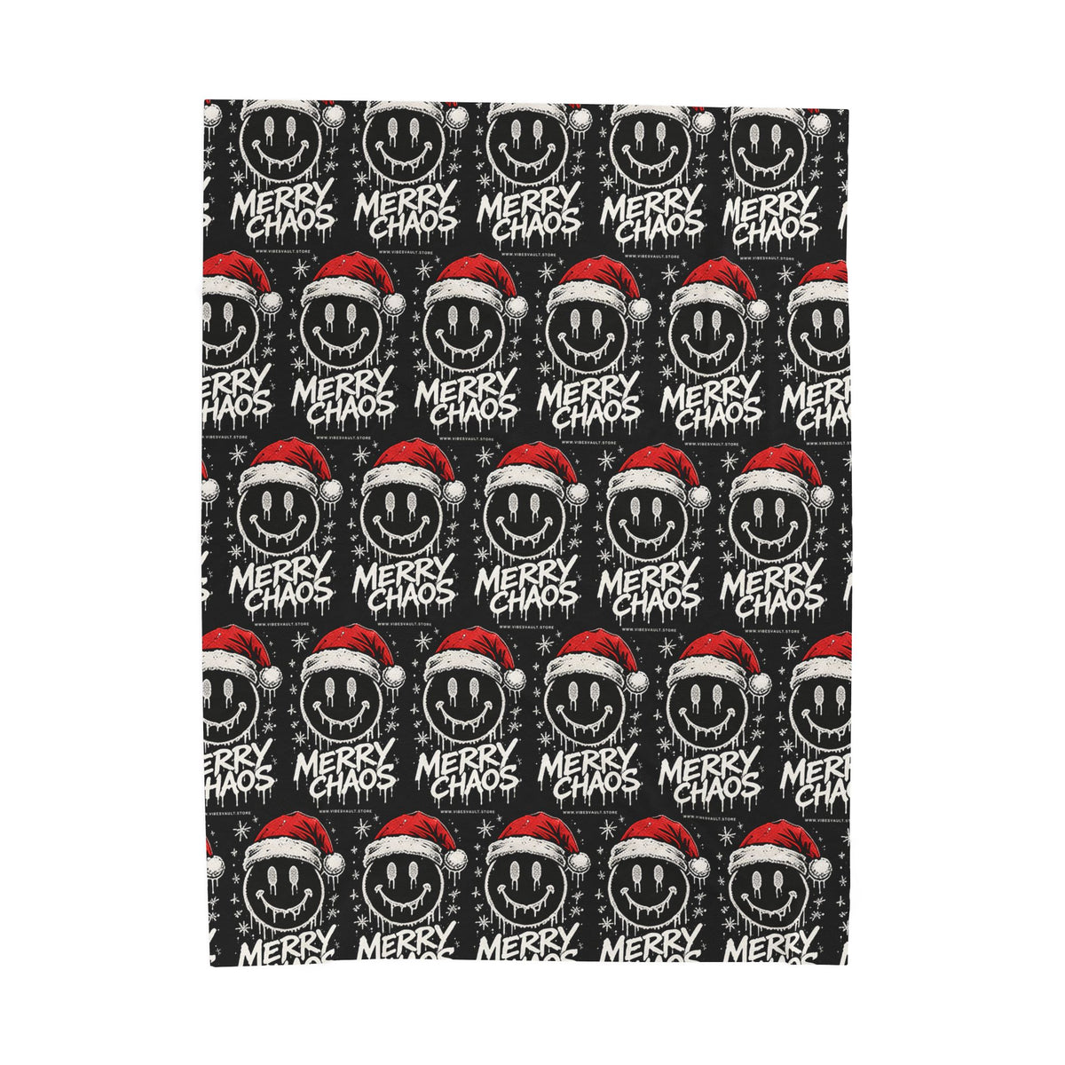 Merry Chaos Christmas Velveteen Plush Blanket