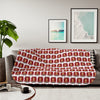 Rose Mosaic Portrait Sherpa Blanket