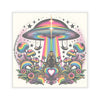 Rainbow UFO Sticker