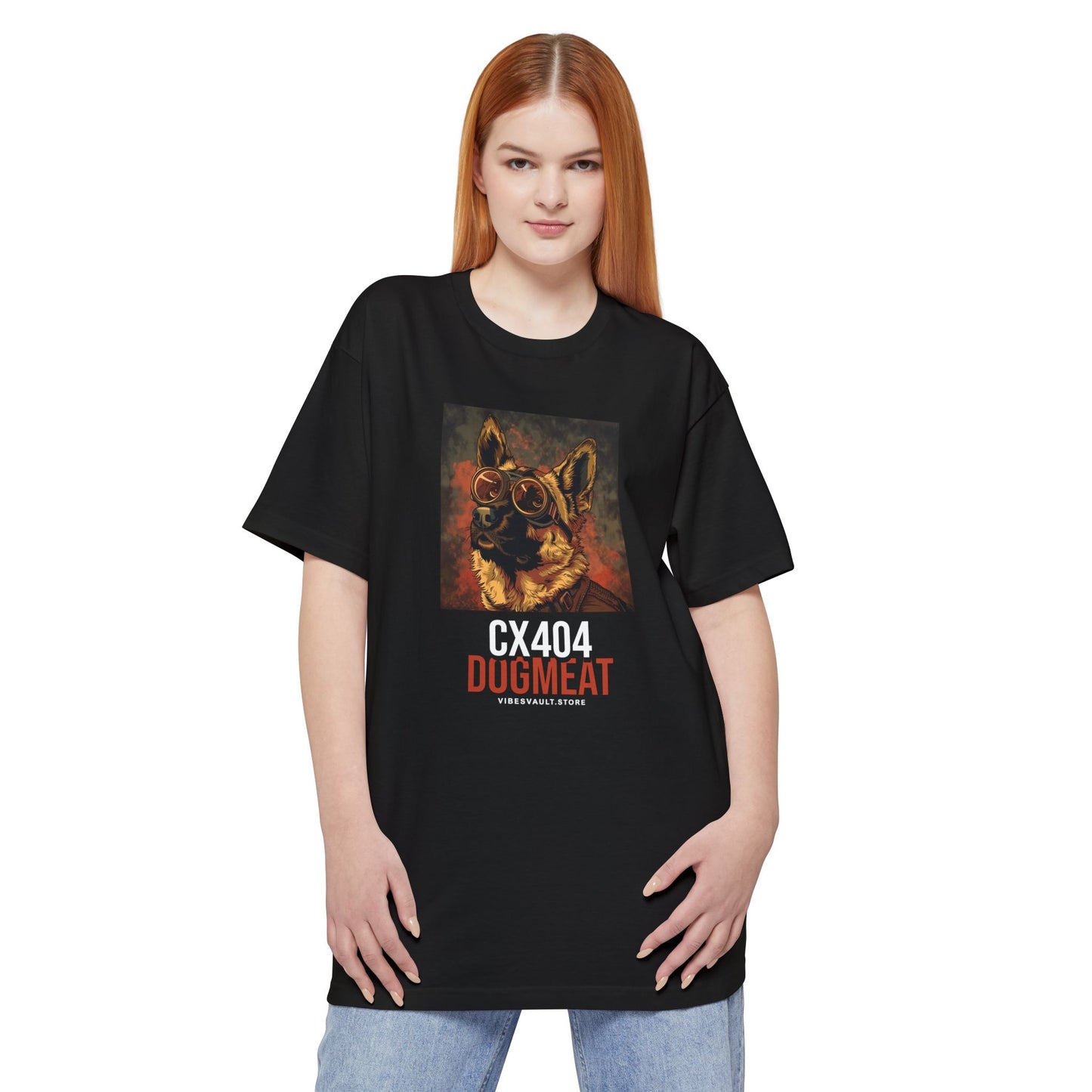 Dogmeat Portrait T-Shirt — CX404 Retro Vault Dog Design