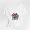 Red Heart Chrome Eye Bella+Canvas Jersey Tee