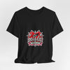 Red Heart Chrome Eye Bella+Canvas Jersey Tee