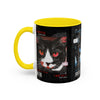 Halloween Cat Coffee Mug — Two-Tone Accent 11/15oz - Fall Halloween 2026