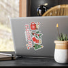 Christmas Sticker Festive AF — Holiday Kiss-Cut Vinyl Decals (Mug, Stocking, Holly & Tree)