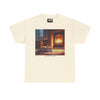 Cozy Fireplace Cat T‑Shirt