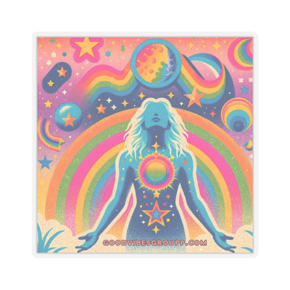 Rainbow Princess Sticker