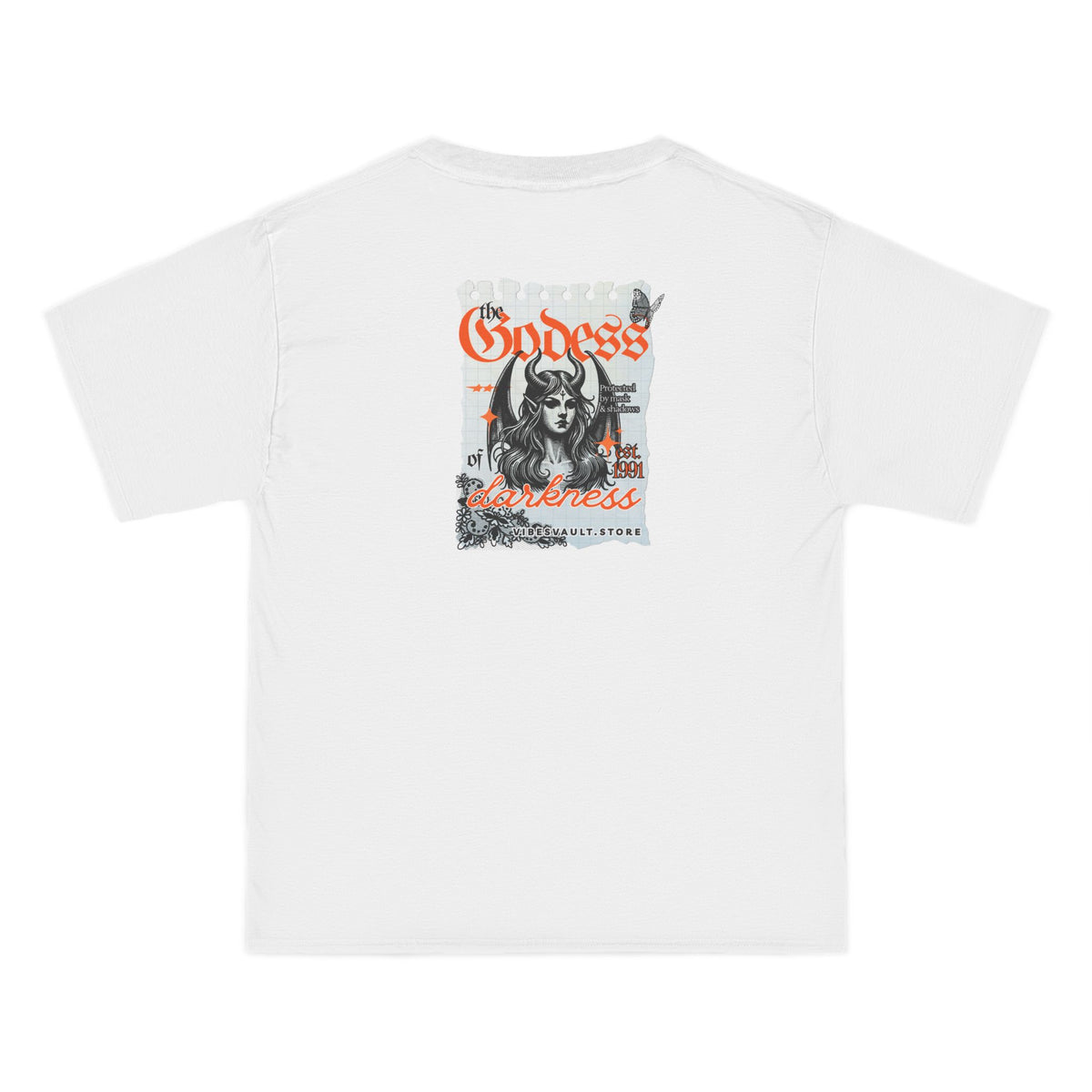 Goddess of Darkness Notebook - T-shirt Top - Retro Graphic Tee - Fall Halloween 2026