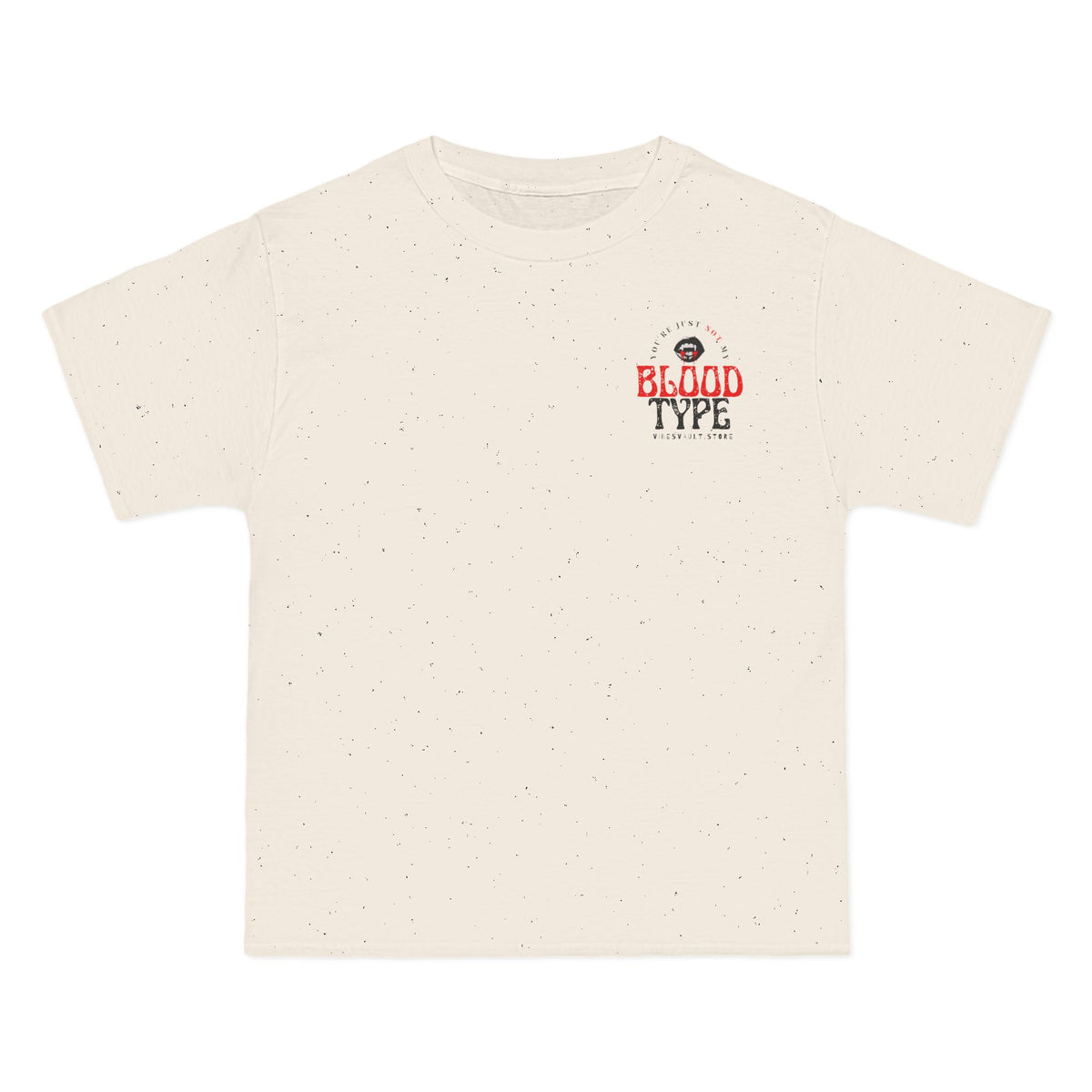 "You're Just Not My Blood Type" Retro Vampire Heart Graphic Tee - Fall Halloween 2026