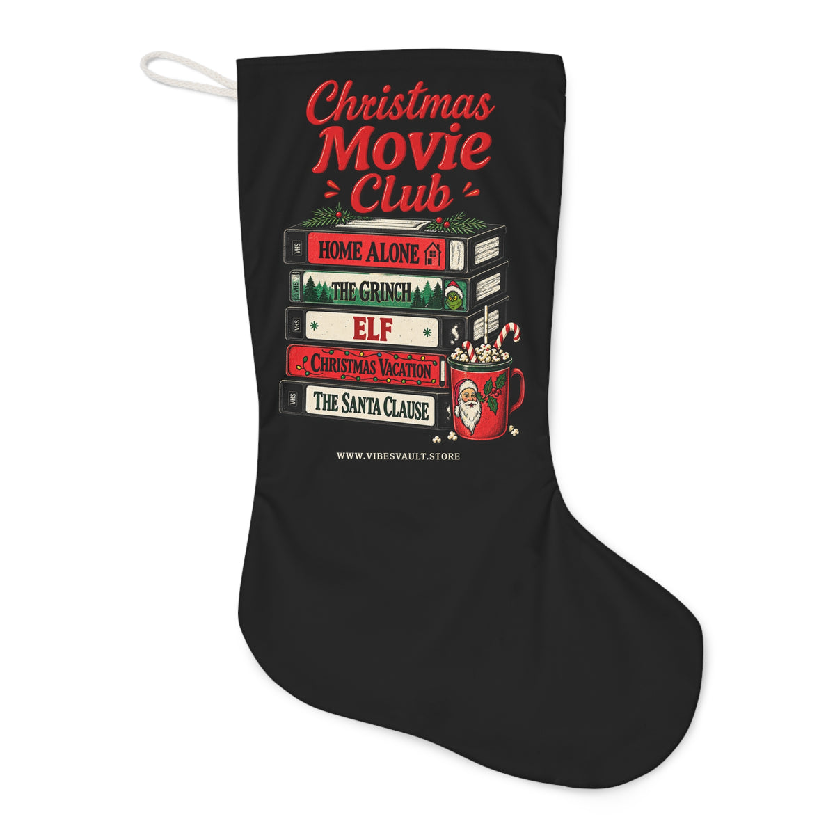 HOLIDAY Christmas Movie Club Santa Stocking