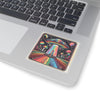 Sticker Rainbow UFO Space
