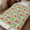 Merry Christmas Festive Velveteen Plush Blanket