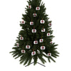 Red Heart Chrome Eye Aluminum Ornaments
