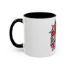 Red Heart Chrome Eye Colorful Mug 11oz & 15oz