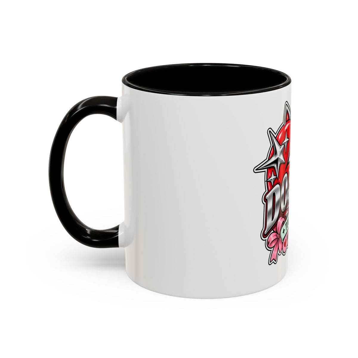 Red Heart Chrome Eye Colorful Mug 11oz & 15oz