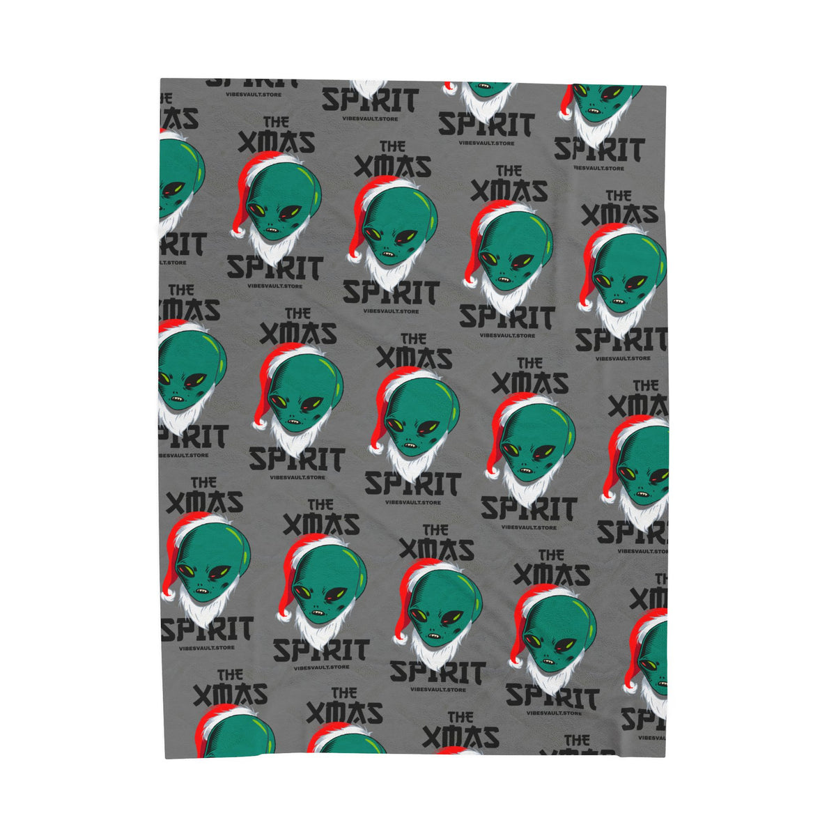 Christmas Alien Velveteen Plush Blanket