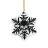 Black Goth Skull Snowflake Christmas Ornament 1pc, 3pcs, 5pcs, or 10pcs