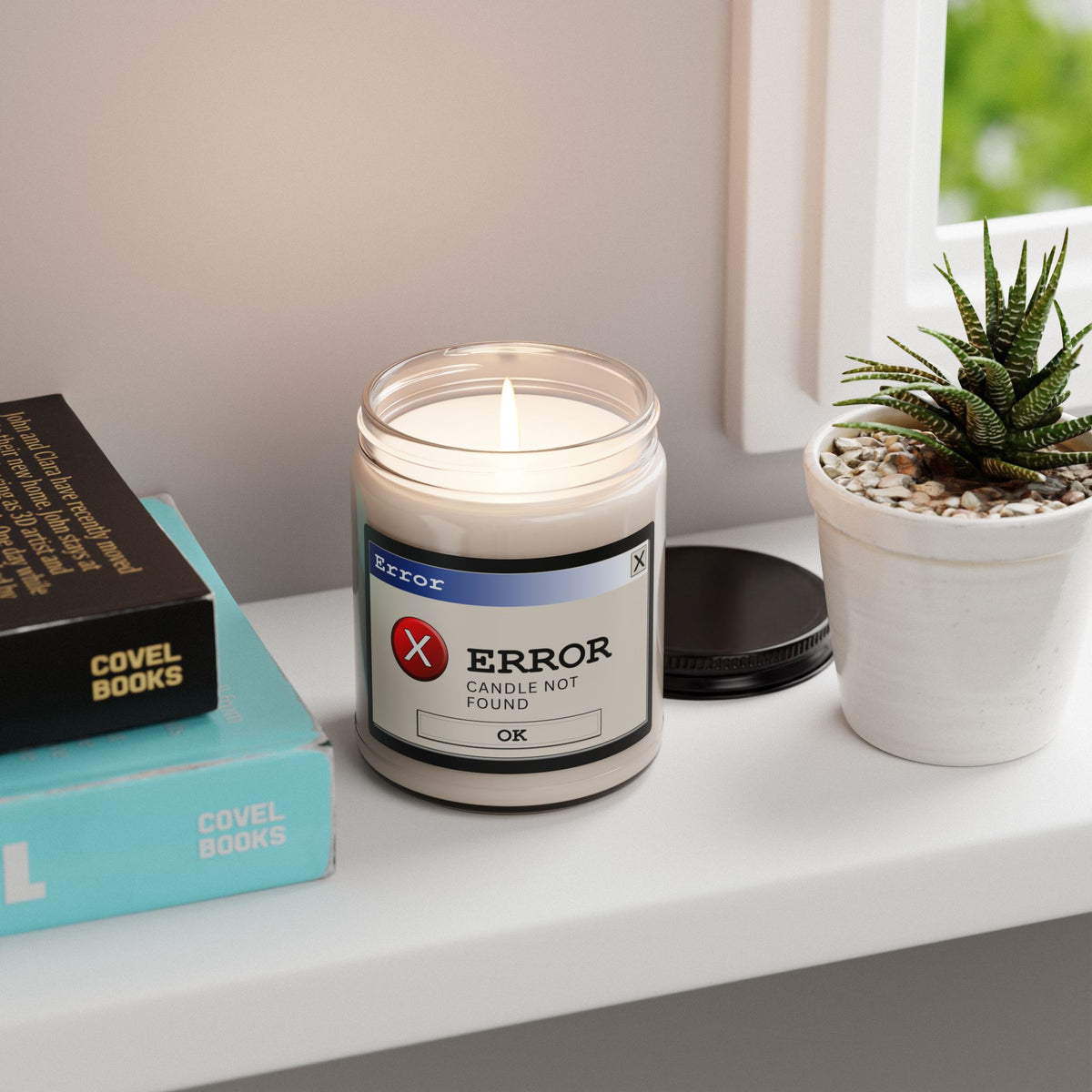 Error "Candle Not Found" Scented Soy Candle — 9oz Humor Comedy Birthday  Gift— Halloween 2026