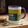 Vault-Tec 'This Way to Vault' Accent Coffee Mug — Fallout-Inspired Gamer Gift