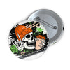 Fall Rocks Skull Button - Pumpkin Coffee Pin - Winter Cozy - Fall Halloween 2026