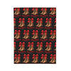 HOLIDAY Merry Christmas Boots Velveteen Plush Blanket