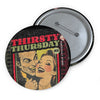 Thirsty Thursday Date Night with a Vampire Heart Badge- Dracula Pin Badge - Fall Halloween 2026