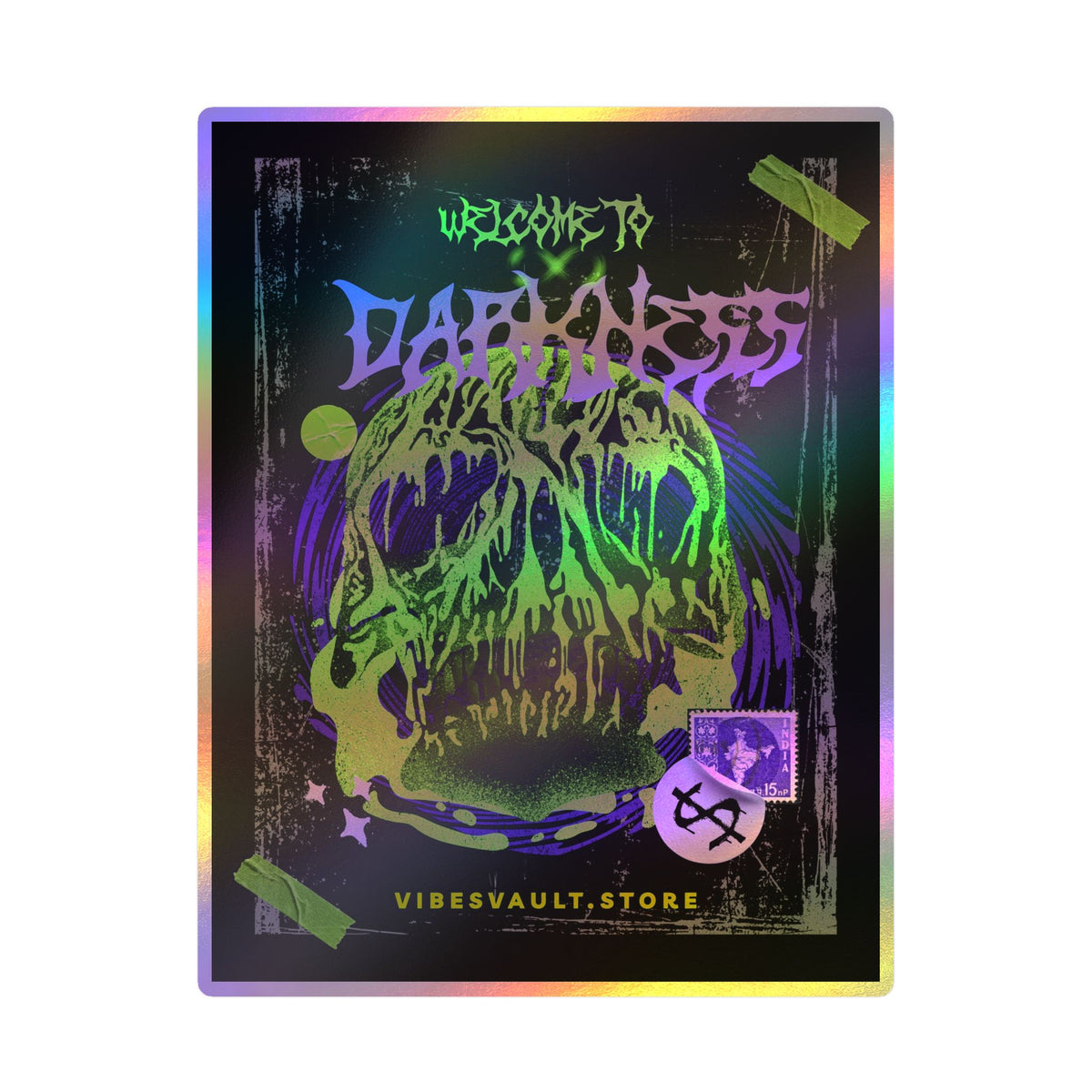 Welcome to Darkness Skull Kiss-Cut Vinyl Decal- Street Vibes — Halloween 2026