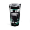 20oz Stainless Tumbler — 'The Ring' Media Movie Inspired Graphic— Halloween 2026