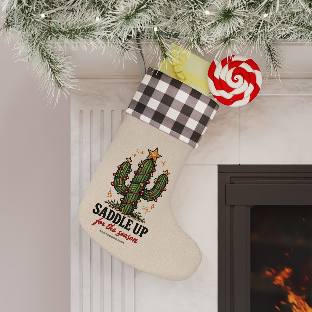 HOLIDAY Saddle Up for the Season Christmas Stocking