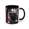 3 Book Covers Retro Vampire, Death and Black Cats Mug — Two-Tone Accent 11/15oz - Fall Halloween 2026