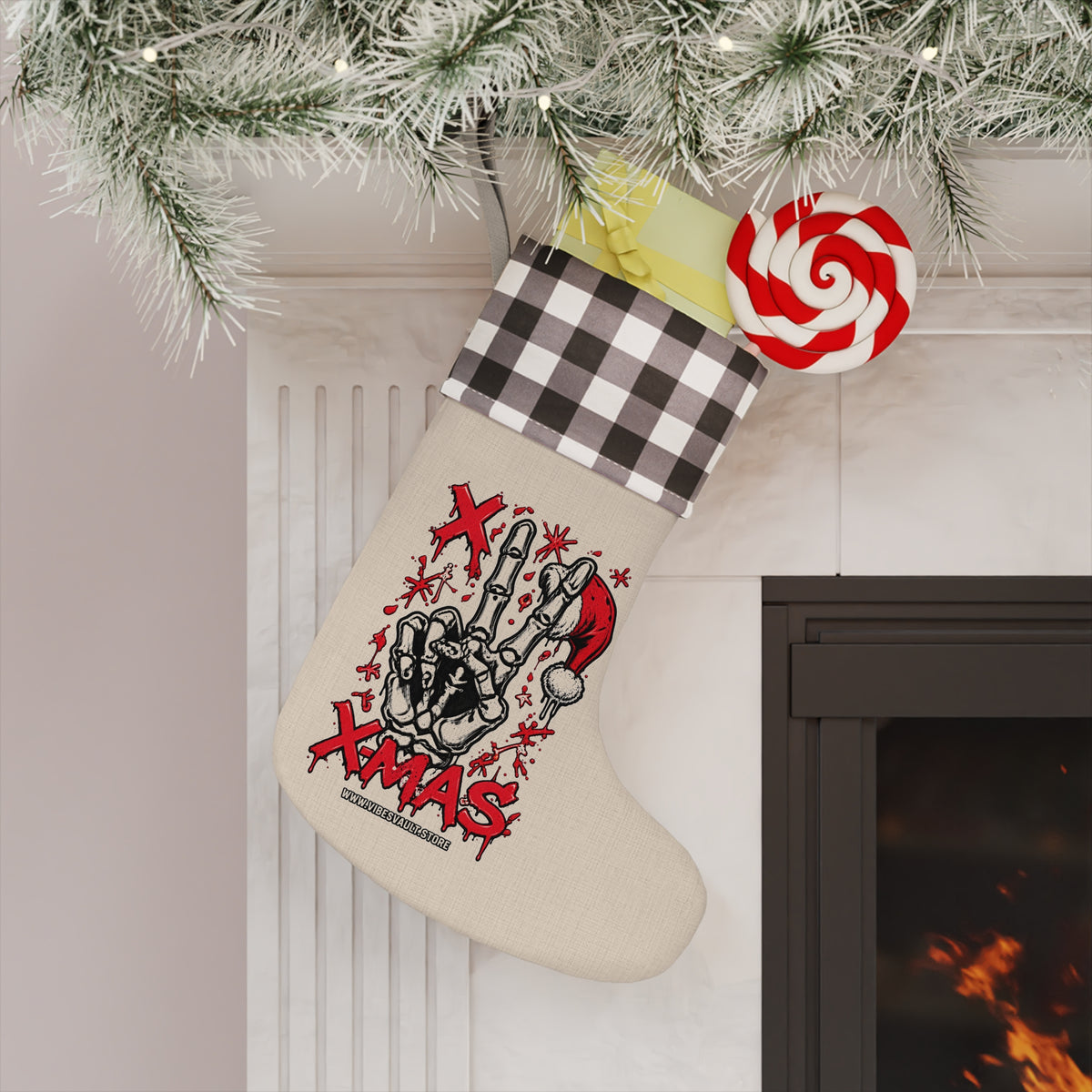 HOLIDAY Rock On Xmas Christmas Stocking