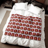 Rose Mosaic Portrait Sweatshirt Blanket