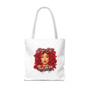 Rose Mosaic Portrait All-Over Print Tote Bag