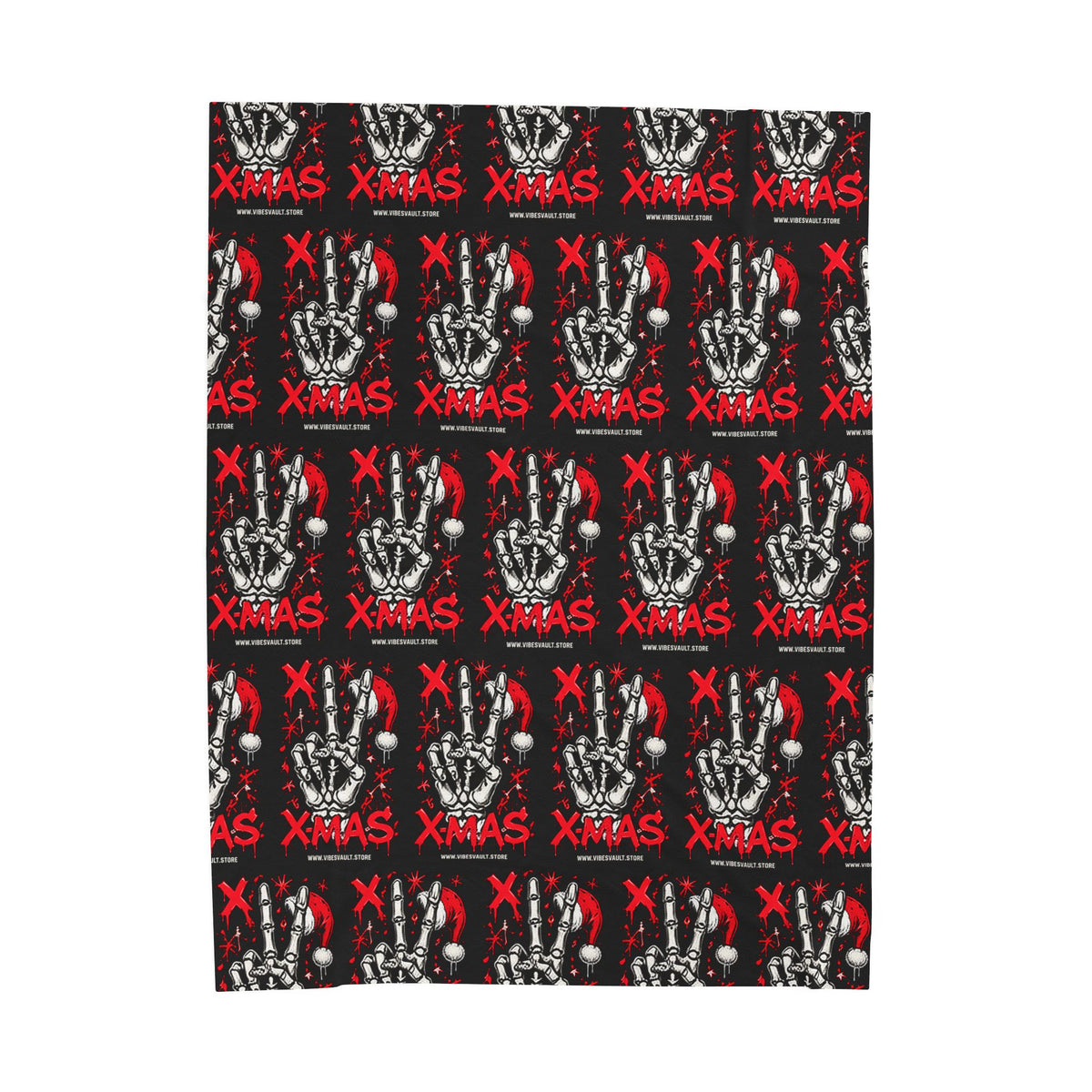 HOLIDAY Rock On Xmas Velveteen Plush Blanket