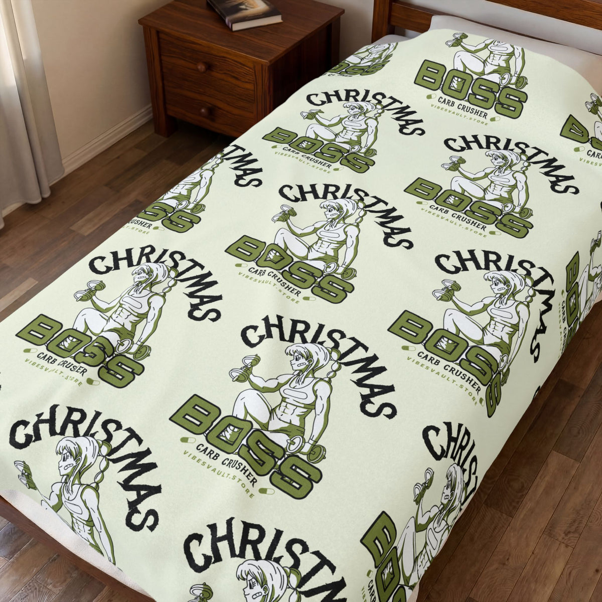 Boss Gym Girl Velveteen Plush Blanket