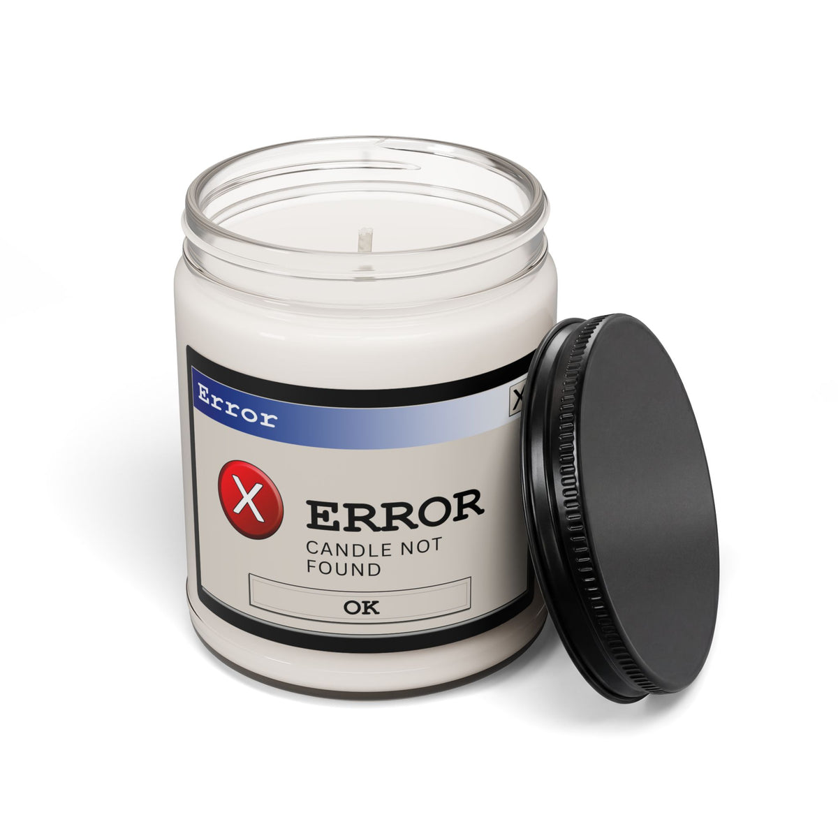 Error "Candle Not Found" Scented Soy Candle — 9oz Humor Comedy Birthday  Gift— Halloween 2026