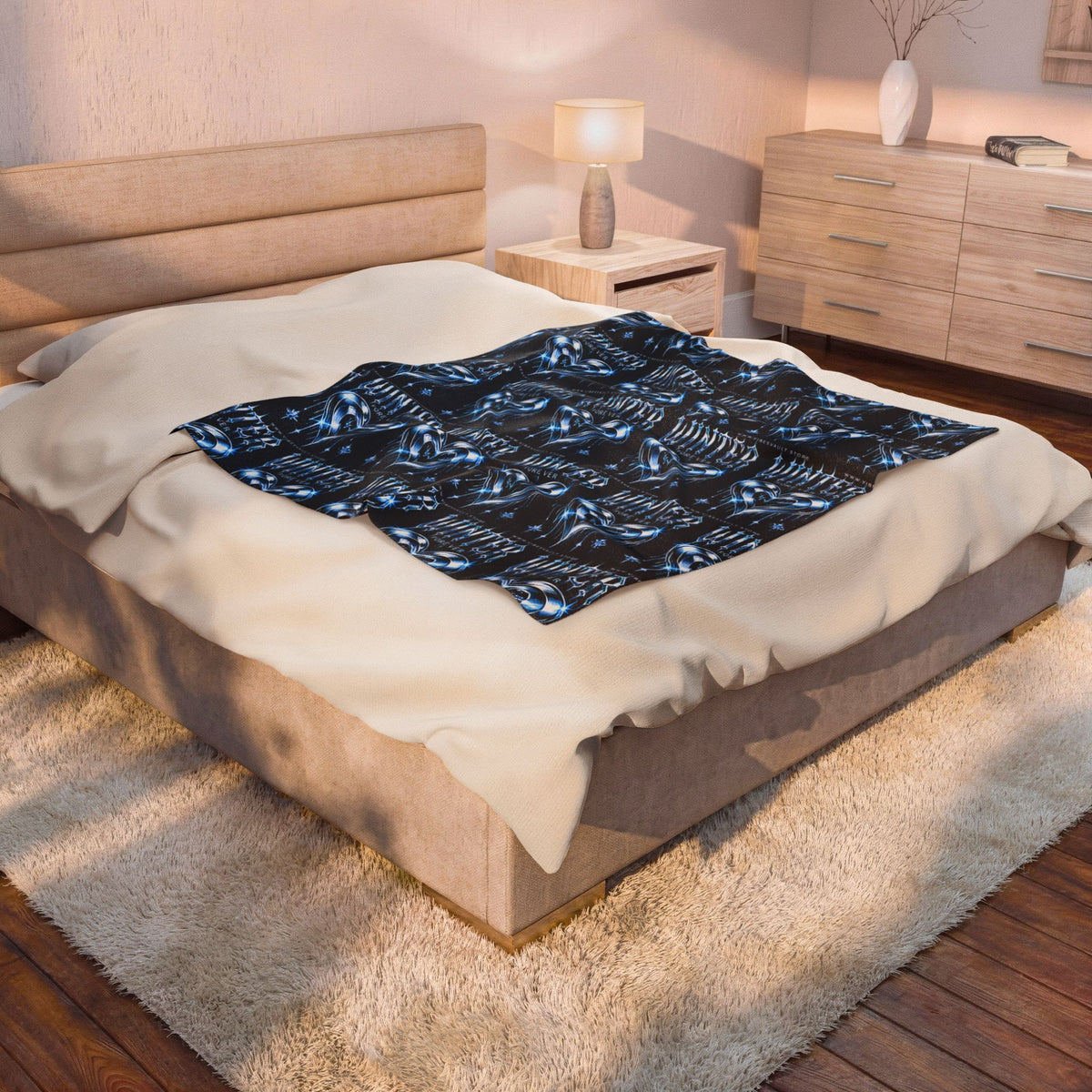 Winter Heart Velveteen Plush Blanket