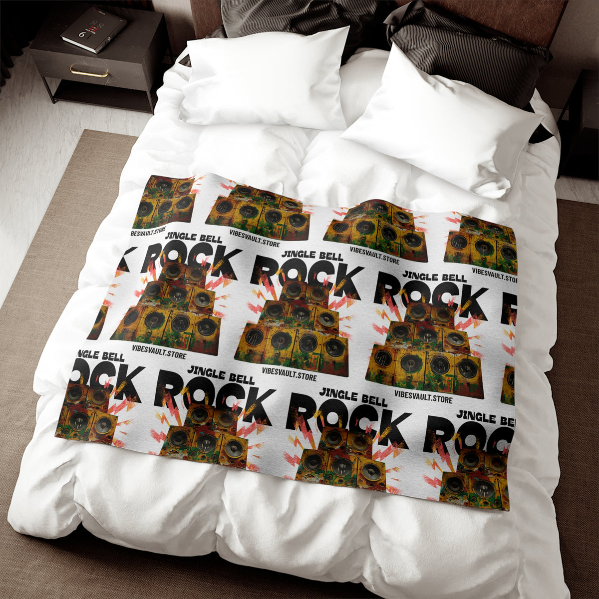 Jingle Bell Rock Christmas Sweatshirt Blanket