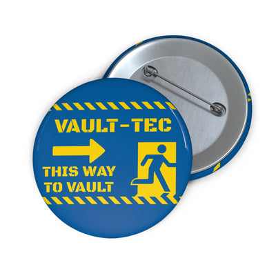 Vault-Tec 'This Way to Vault' Pin Button
