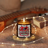 Red Heart Chrome Eye Amber Jar Soy Candle