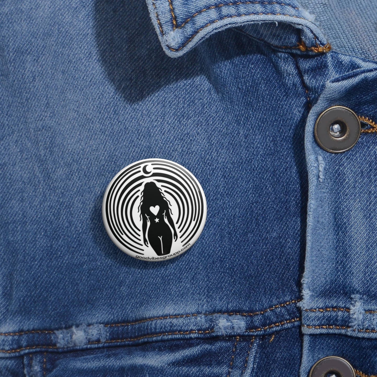 Moon Child Pin Button