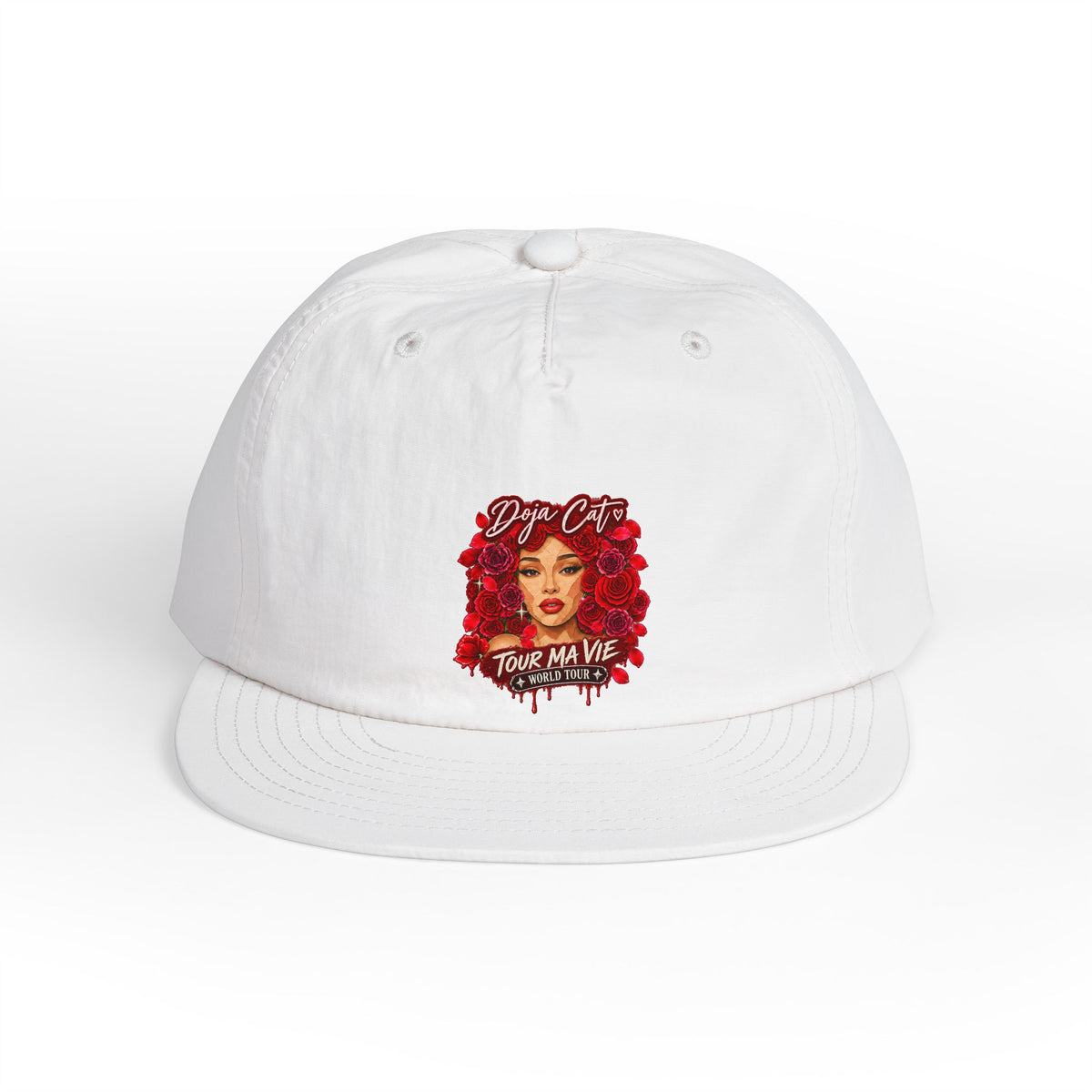 Rose Mosaic Portrait AS Colour Surf Cap