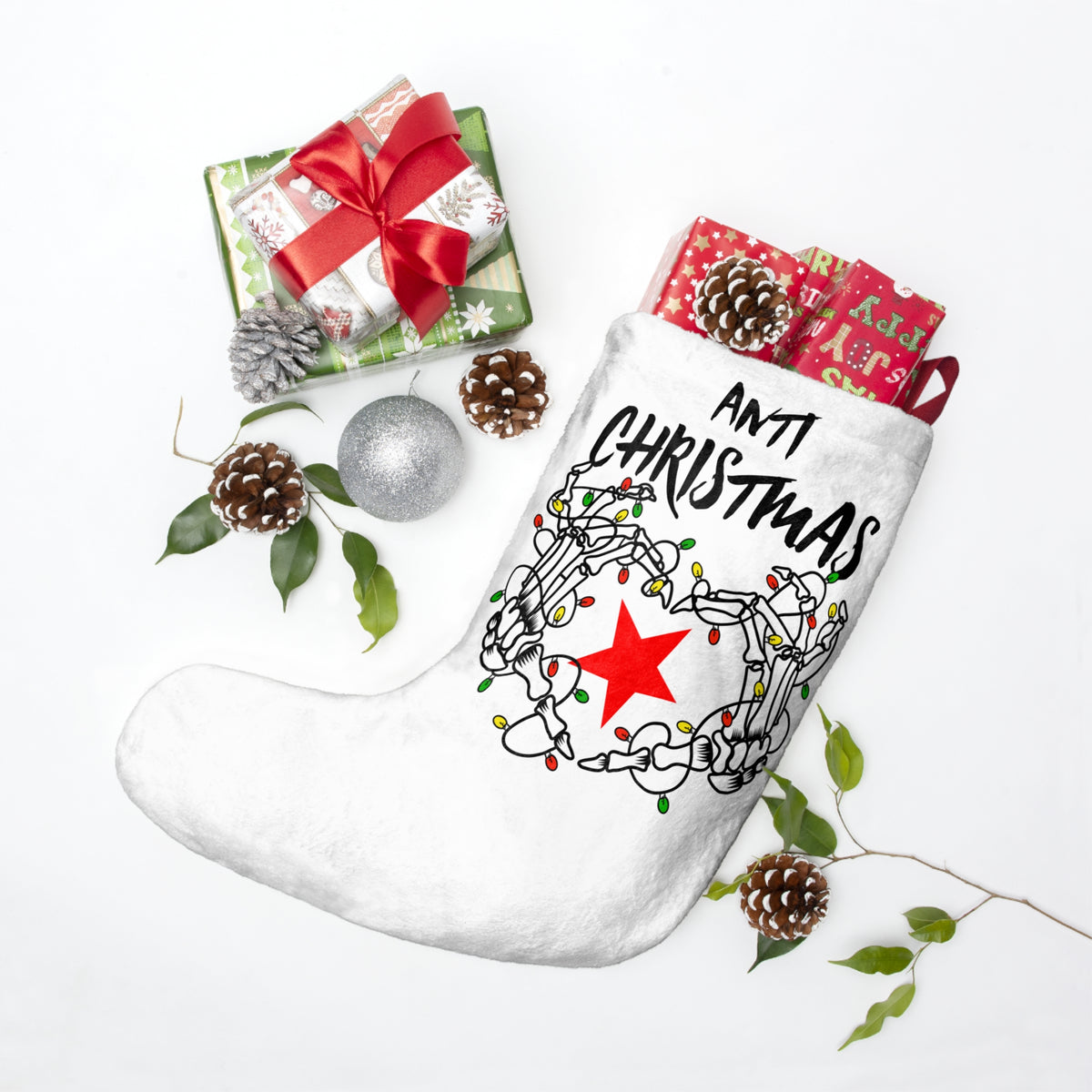 HOLIDAY Skeleton Heart Christmas Stockings