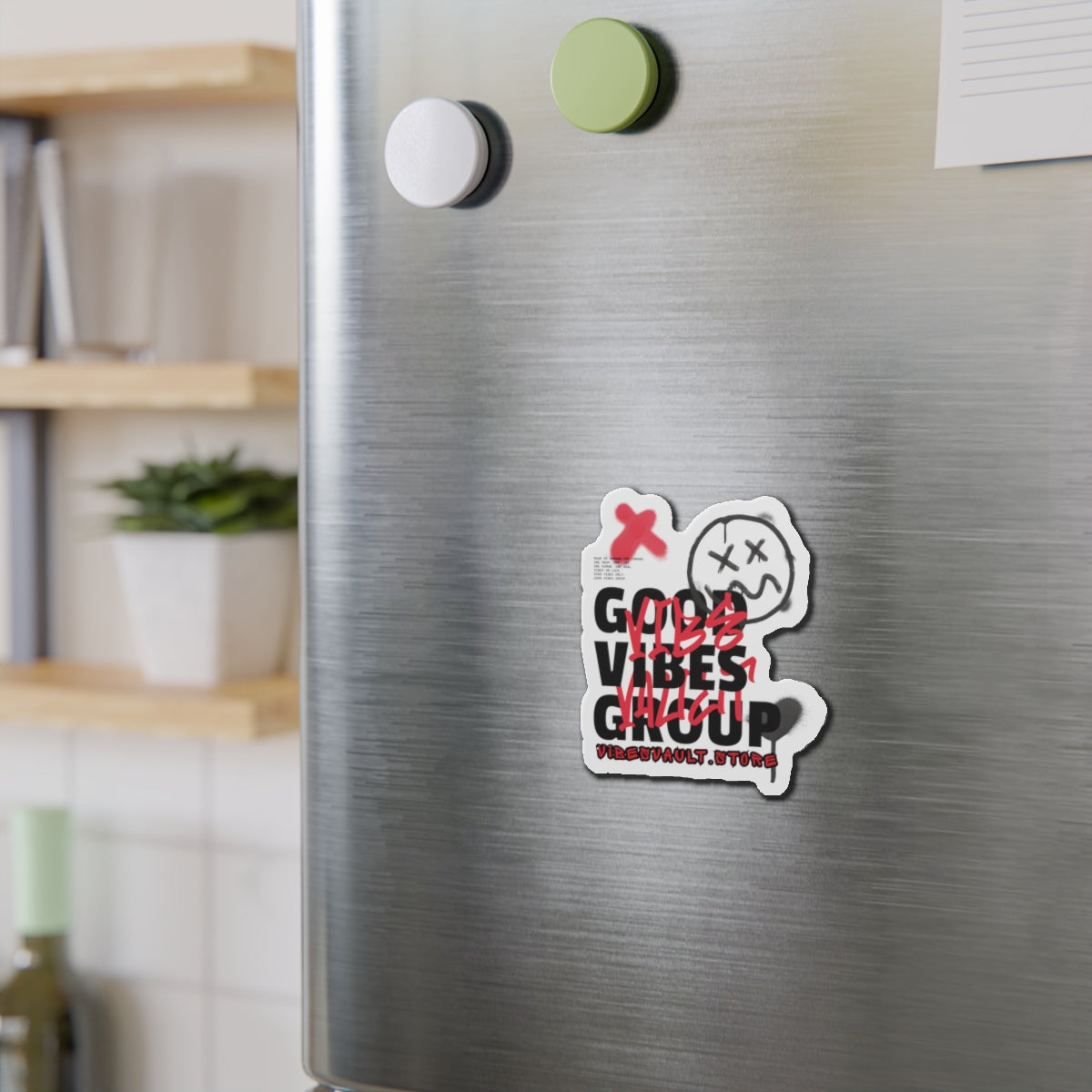 Good Vibes Group Vibes Vault Logo Refrigerator Magnets