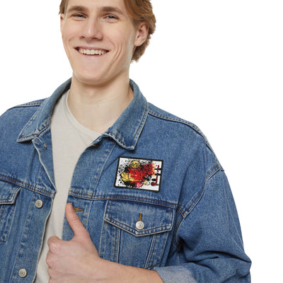 King Teddy Bear Iron-On Patch